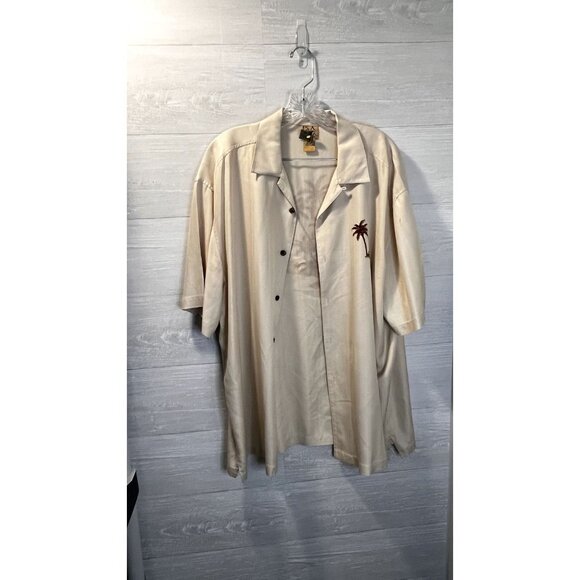 JoS A BANK Mens Relaxed-fit SILK‎ Button Down Short-Sleeve Ca - Picture 3 of 6